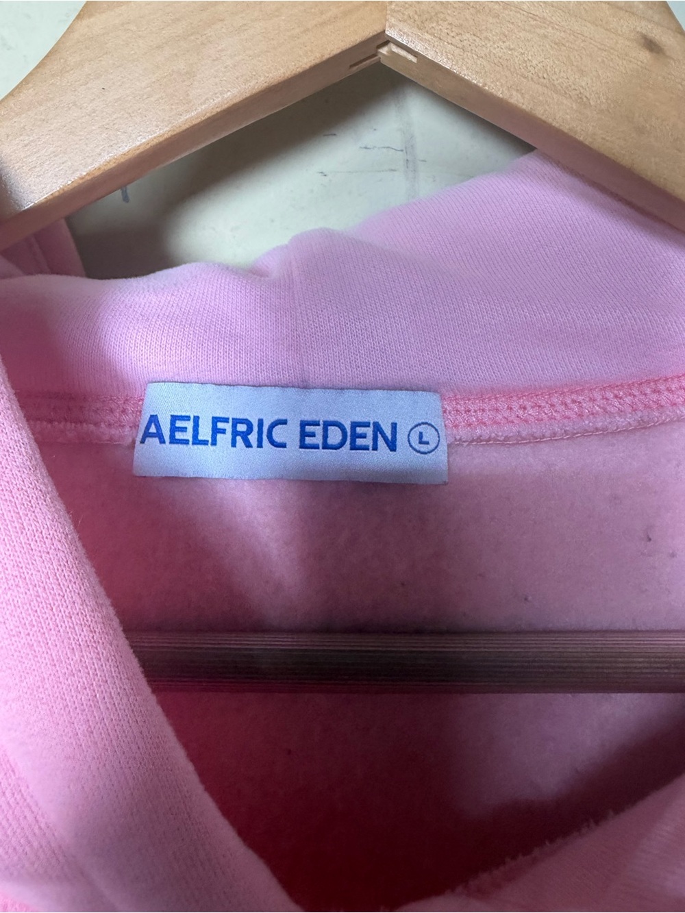 Aelfric Eden Souffle Cropped Hoodie Wide Leg Pants Set Baby Pink Size Large - Picture 10 of 10